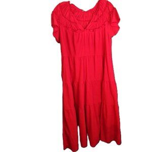 entro Red Women's Swing Dress - Size Small -  Good Pre-Owned Condition